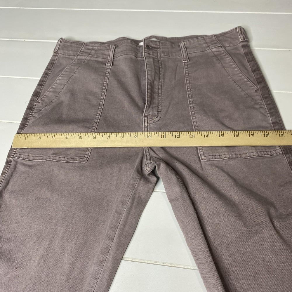 PISTOLA Straight Leg Pant Women Size 31 Pale Purple Cropped Utility High Rise - Picture 10 of 15